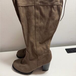 Torrid faux suede knee high boots
